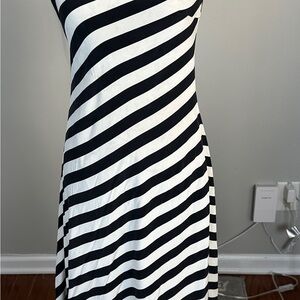 Black and White One Shoulder Sundress